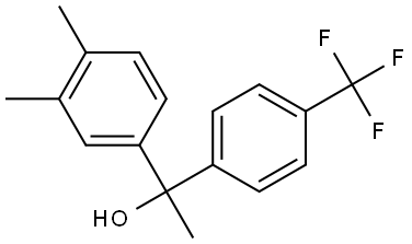 α,3,4-Trimethyl-α-[4-(trifluoromethyl)phenyl]benzenemethanol Structure