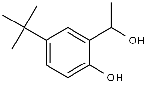 4-(tert-butyl)-2-(1-hydroxyethyl)phenol Structure