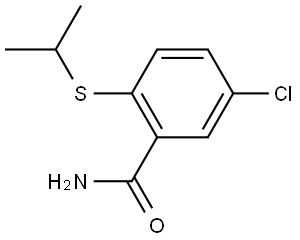 5-Chloro-2-[(1-methylethyl)thio]benzamide Structure