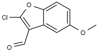 2-chloro-5-methoxybenzofuran-3-carbaldehyde Structure