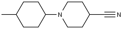 1-(4-methylcyclohexyl)piperidine-4-carbonitrile Structure