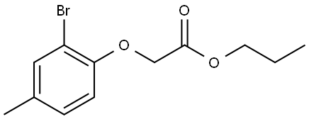 Propyl 2-(2-bromo-4-methylphenoxy)acetate Structure