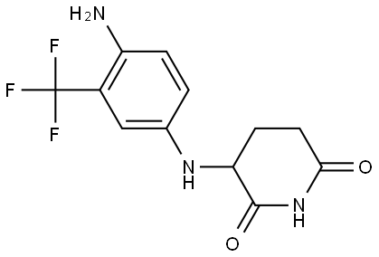 3-[4-amino-3-(trifluoromethyl)anilino]piperidine-2,6-dione Structure