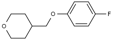 4-[(4-Fluorophenoxy)methyl]tetrahydro-2H-pyran Structure