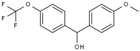 (4-methoxyphenyl)(4-(trifluoromethoxy)phenyl)methanol Structure