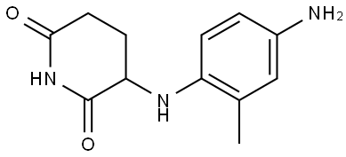 3-(4-amino-2-methylanilino)piperidine-2,6-dione Structure