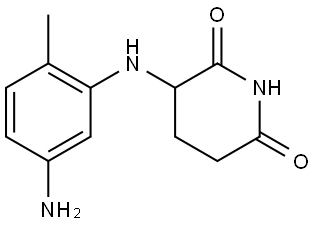 3-(5-amino-2-methylanilino)piperidine-2,6-dione Structure