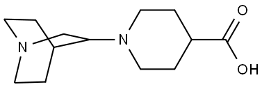 1-(quinuclidin-3-yl)piperidine-4-carboxylic acid Structure