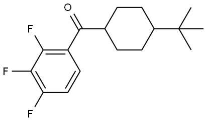 4-(1,1-Dimethylethyl)cyclohexyl](2,3,4-trifluorophenyl)methanone Structure