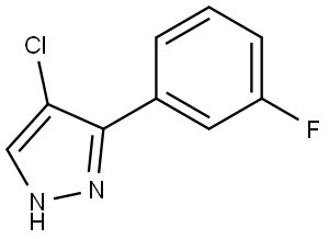 4-Chloro-3-(3-fluorophenyl)-1H-pyrazole Structure