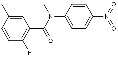 2-fluoro-N,5-dimethyl-N-(4-nitrophenyl)benzamide Structure