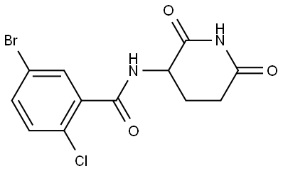 5-bromo-2-chloro-N-(2,6-dioxopiperidin-3-yl)benzamide Structure