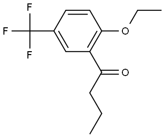 1-[2-Ethoxy-5-(trifluoromethyl)phenyl]-1-butanone Structure