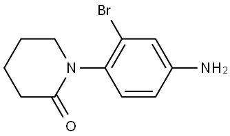 1-(4-Amino-2-bromophenyl)-2-piperidinone Structure