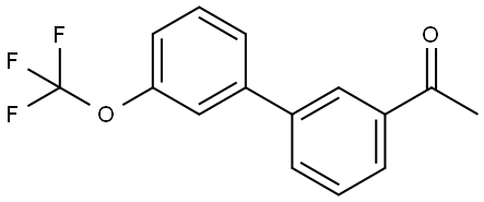 1-[3'-(Trifluoromethoxy)[1,1'-biphenyl]-3-yl]ethanone Structure