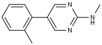 N-Methyl-5-(2-methylphenyl)-2-pyrimidinamine Structure