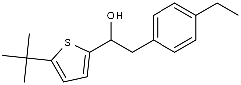 5-(1,1-Dimethylethyl)-α-[(4-ethylphenyl)methyl]-2-thiophenemethanol Structure