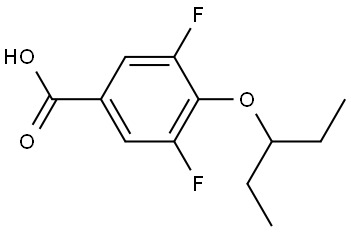 4-(1-Ethylpropoxy)-3,5-difluorobenzoic acid Structure