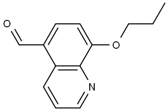 8-Propoxy-5-quinolinecarboxaldehyde Structure