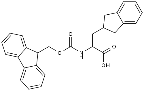 a-(Fmoc-amino)-2,3-dihydro-1H-indene-2-propanoic acid Structure