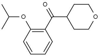 2-(1-Methylethoxy)phenyl](tetrahydro-2H-pyran-4-yl)methanone Structure