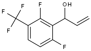 1-(2,6-difluoro-3-(trifluoromethyl)phenyl)prop-2-en-1-ol Structure