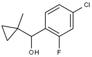 4-Chloro-2-fluoro-α-(1-methylcyclopropyl)benzenemethanol Structure