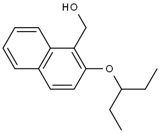 2-(1-Ethylpropoxy)-1-naphthalenemethanol 구조식 이미지