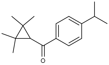 4-(1-Methylethyl)phenyl](2,2,3,3-tetramethylcyclopropyl)methanone Structure