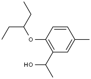 2-(1-Ethylpropoxy)-α,5-dimethylbenzenemethanol Structure