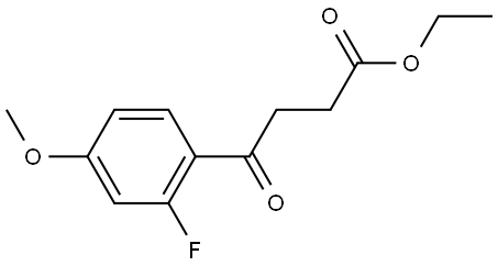 Ethyl 2-fluoro-4-methoxy-γ-oxobenzenebutanoate Structure