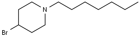 4-Bromo-1-heptylpiperidine Structure