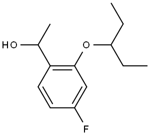 2-(1-Ethylpropoxy)-4-fluoro-α-methylbenzenemethanol Structure