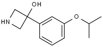 3-[3-(1-Methylethoxy)phenyl]-3-azetidinol Structure