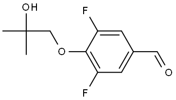 3,5-Difluoro-4-(2-hydroxy-2-methylpropoxy)benzaldehyde Structure