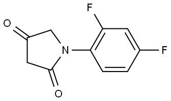 1-(2,4-difluorophenyl)pyrrolidine-2,4-dione Structure