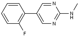 5-(2-Fluorophenyl)-N-methyl-2-pyrimidinamine Structure