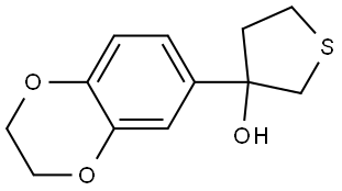 3-(2,3-Dihydro-1,4-benzodioxin-6-yl)tetrahydrothiophene-3-ol Structure