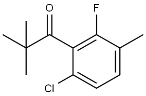 1-(6-Chloro-2-fluoro-3-methylphenyl)-2,2-dimethyl-1-propanone Structure