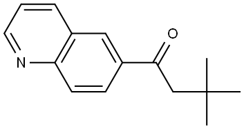 3,3-Dimethyl-1-(6-quinolinyl)-1-butanone Structure