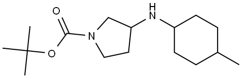 tert-butyl 3-((4-methylcyclohexyl)amino)pyrrolidine-1-carboxylate Structure