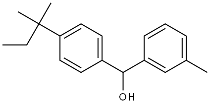 (4-(tert-pentyl)phenyl)(m-tolyl)methanol Structure