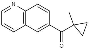 (1-Methylcyclopropyl)-6-quinolinylmethanone Structure