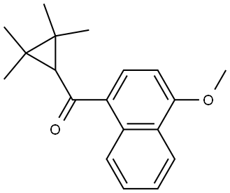 (4-Methoxy-1-naphthalenyl)(2,2,3,3-tetramethylcyclopropyl)methanone Structure