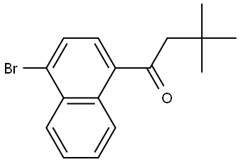 1-(4-Bromo-1-naphthalenyl)-3,3-dimethyl-1-butanone Structure