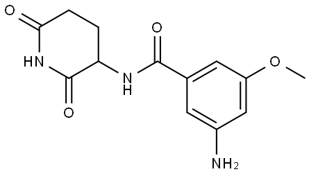 3-amino-N-(2,6-dioxopiperidin-3-yl)-5-methoxybenzamide Structure