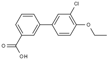 3'-Chloro-4'-ethoxy[1,1'-biphenyl]-3-carboxylic acid Structure