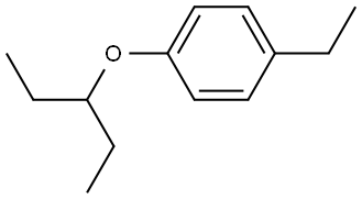 1-Ethyl-4-(1-ethylpropoxy)benzene Structure