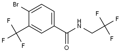 4-Bromo-N-(2,2,2-trifluoroethyl)-3-(trifluoromethyl)benzamide Structure