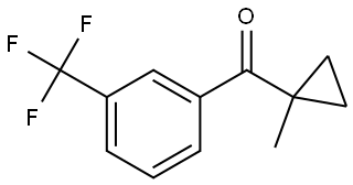 (1-Methylcyclopropyl)[3-(trifluoromethyl)phenyl]methanone Structure